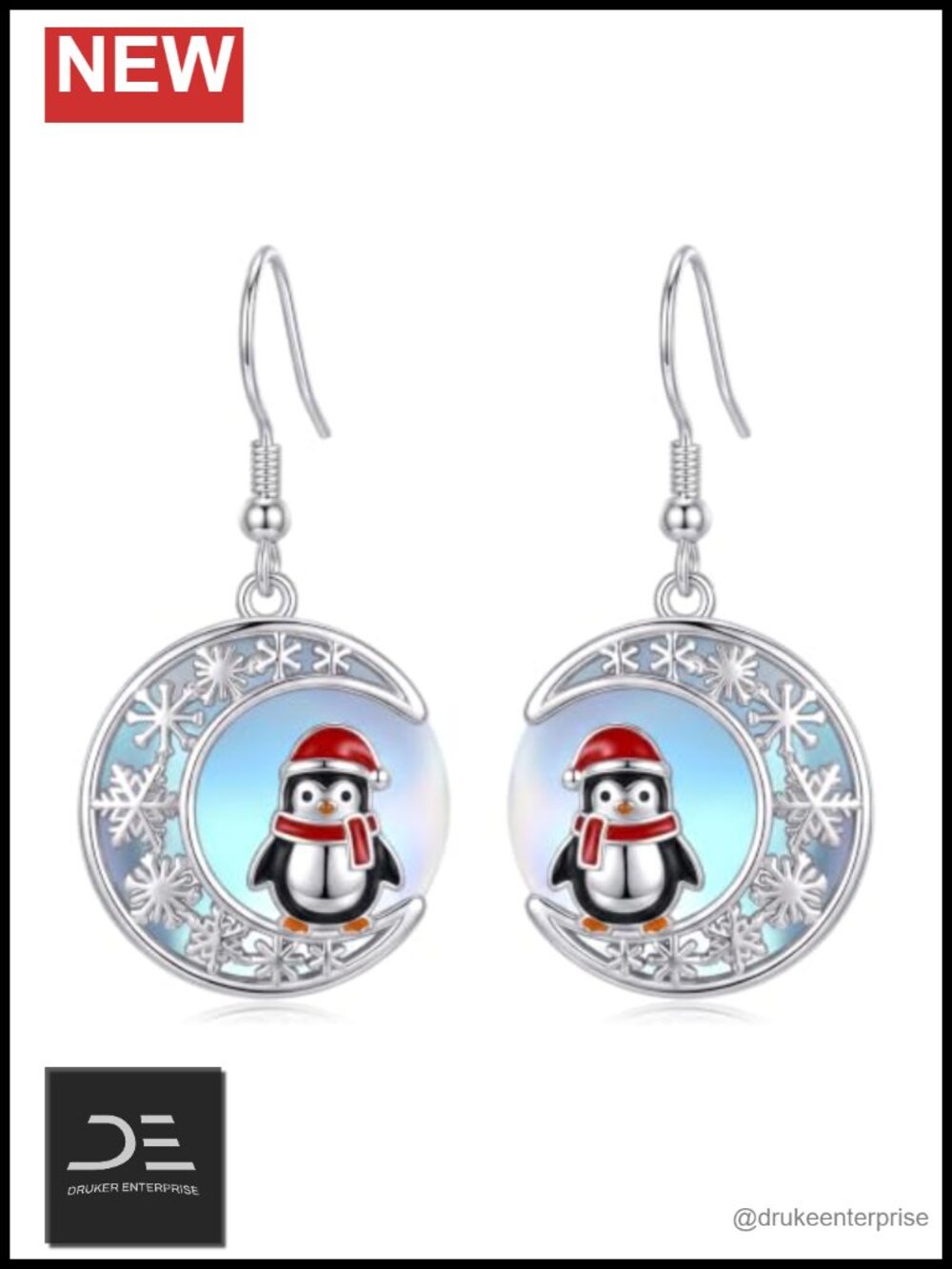 Moonstone Dangle Earrings, Silver Plated Holiday Jewelry Gift for Women